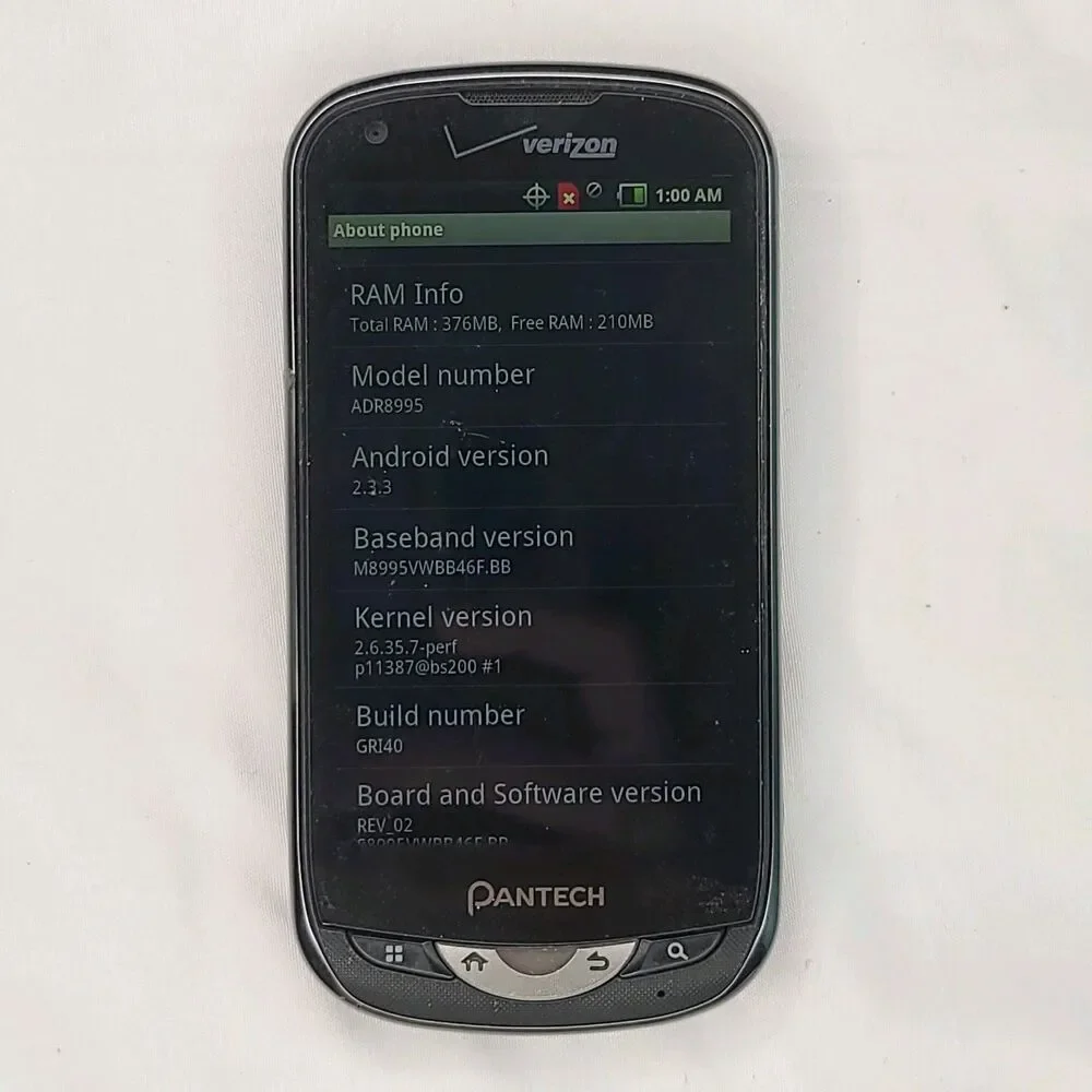 PANTECH content device verizon